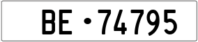 Truck License Plate